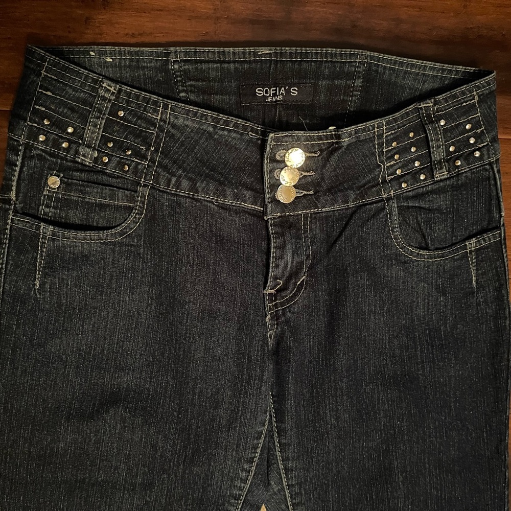 Sofia’s Women Jeans Sz 11 Jeans )Blue Skinny Mid Rise Stretch Medium.
